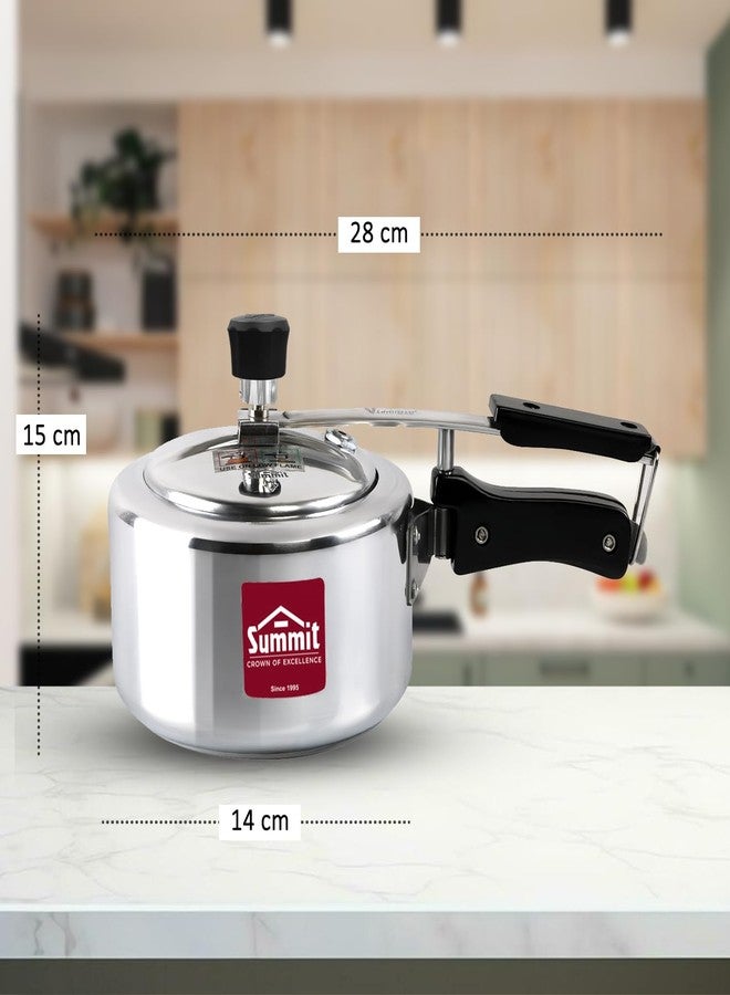 سوميت طنجرة ضغط ألومنيوم فاخرة بقاعدة حثية وغطاء داخلي من ساميت، سعة 1 لتر - Image 4